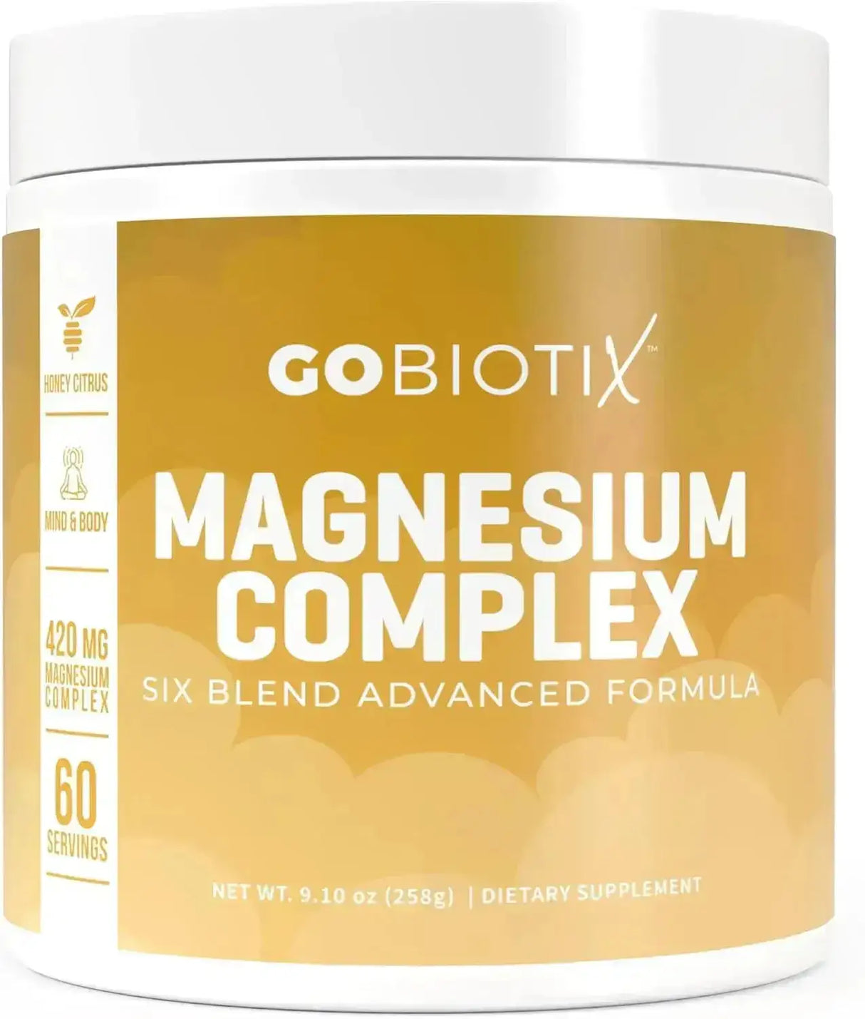 GOBIOTIX - GoBiotix Magnesium Glycinate Powder 60 Servicios Honey Citrus 258Gr. - The Red Vitamin MX - Suplementos Alimenticios - {{ shop.shopifyCountryName }}