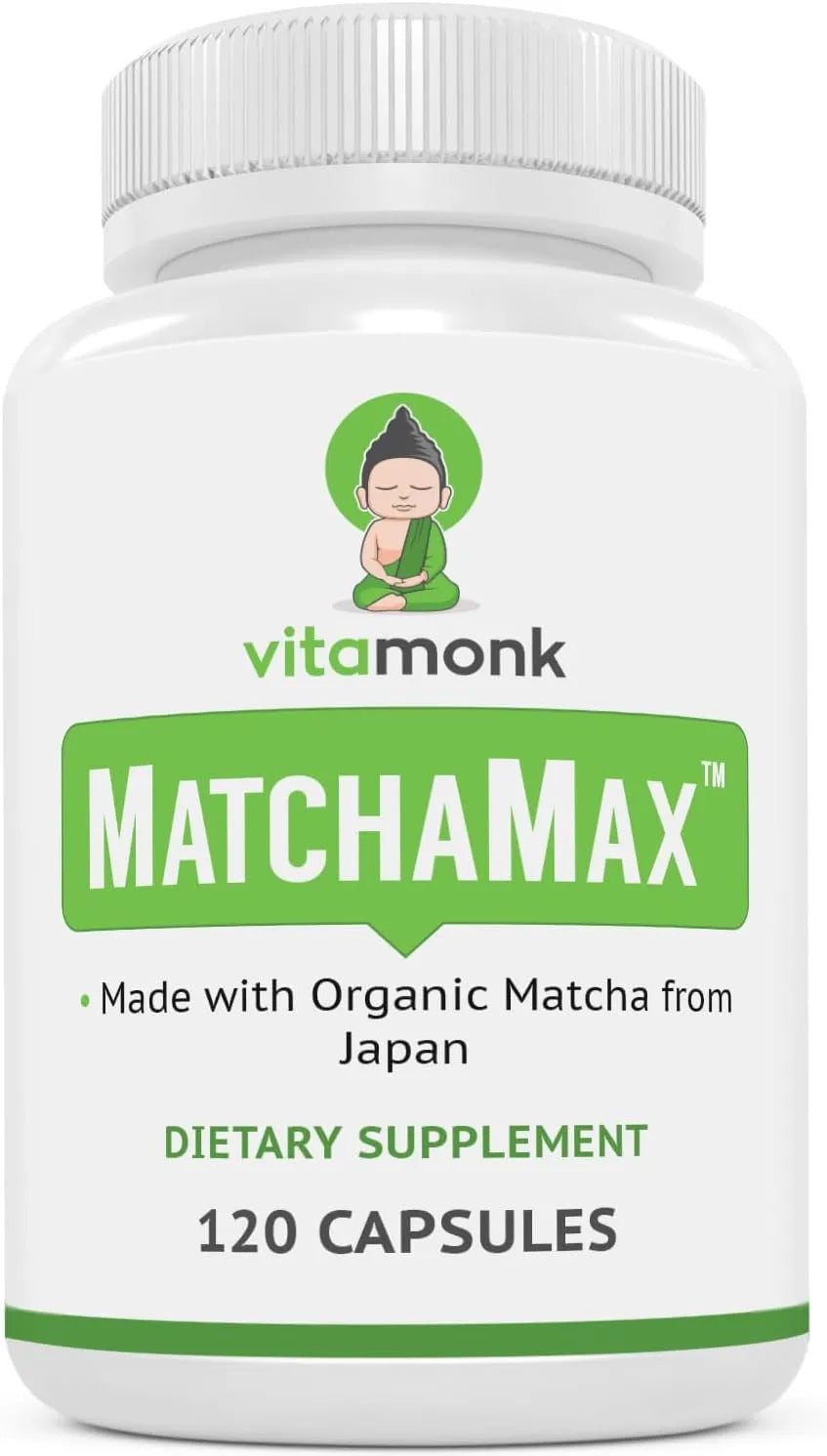 VITAMONK - VitaMonk MATCHAMAX Organic Japanese Matcha 120 Capsulas - The Red Vitamin MX - Suplementos Alimenticios - {{ shop.shopifyCountryName }}