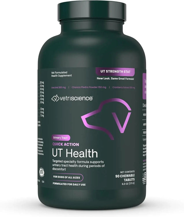 VETRISCIENCE - VetriScience Laboratories UT Strength STAT for Dogs 90 Tabletas Masticables - The Red Vitamin MX - Salud De Tracto Urinario Para Perros - {{ shop.shopifyCountryName }}