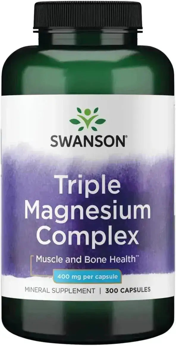 SWANSON - Swanson Triple Magnesium Complex 400Mg. 300 Capsulas - The Red Vitamin MX - Suplementos Alimenticios - {{ shop.shopifyCountryName }}