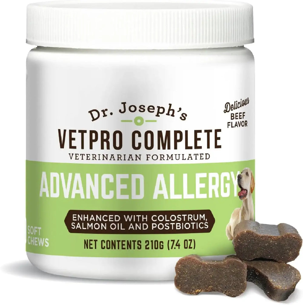 DR. JOSEPH'S - VetPro Complete Dr. Joseph's Advanced Allergy and Itch Support for Dogs 60 Masticables - The Red Vitamin MX - Remedios Para La Picazón De Perros - {{ shop.shopifyCountryName }}