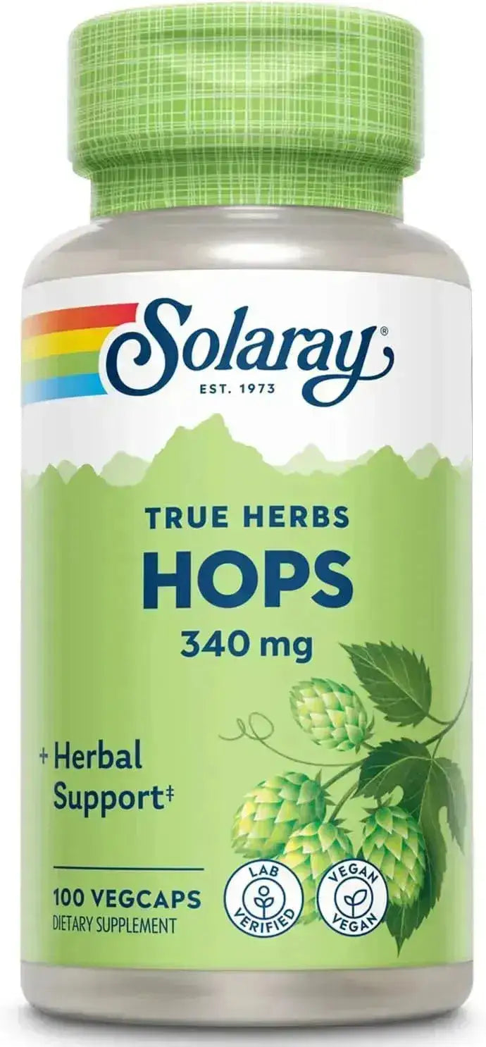 SOLARAY - Solaray Hops 340Mg. 100 Capsulas - The Red Vitamin MX - Suplementos Alimenticios - {{ shop.shopifyCountryName }}
