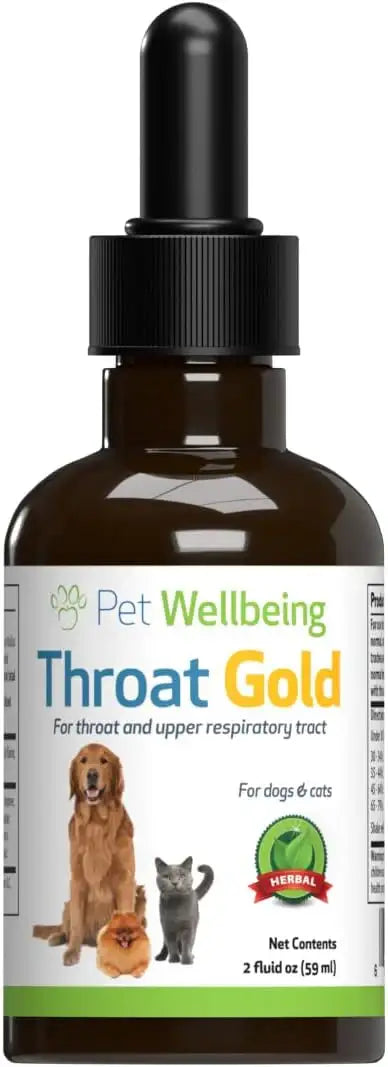 PET WELLBEING - Pet Wellbeing Throat Gold for Dogs 2 Fl.Oz. - The Red Vitamin MX - Medicamentos Sin Receta Para Perros - {{ shop.shopifyCountryName }}