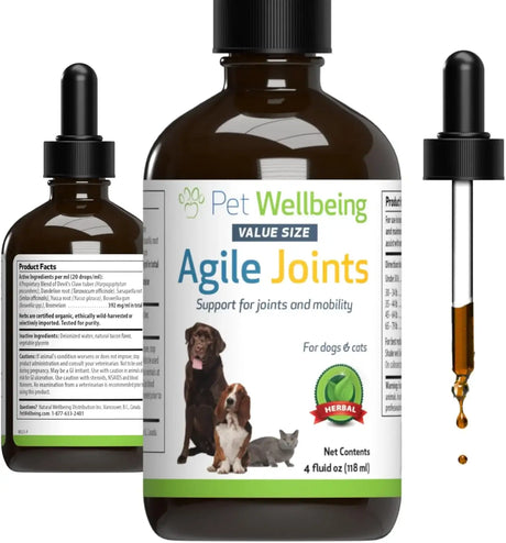 PET WELLBEING - Pet Wellbeing Agile Joints for Dogs 4 Fl.Oz. - The Red Vitamin MX - Cuidado De Cadera Y Articulaciones Para Perros - {{ shop.shopifyCountryName }}