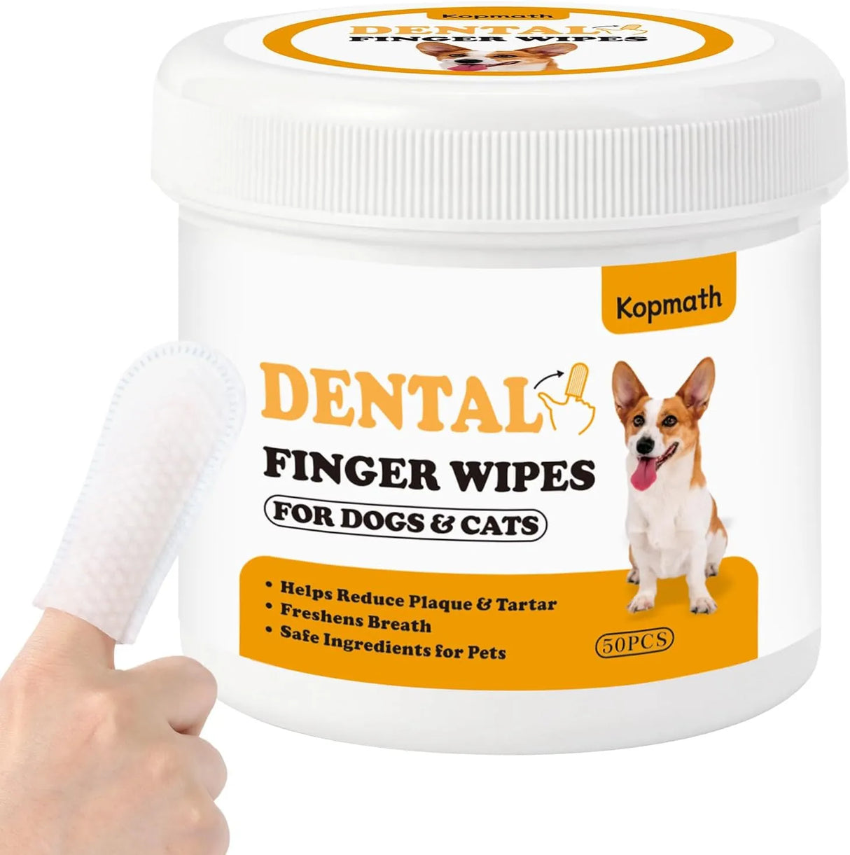 KOPMATH - Kopmath Dog Dental Wipes Unscented 50 Toallitas - The Red Vitamin MX - Cuidado Dental Para Perros - {{ shop.shopifyCountryName }}