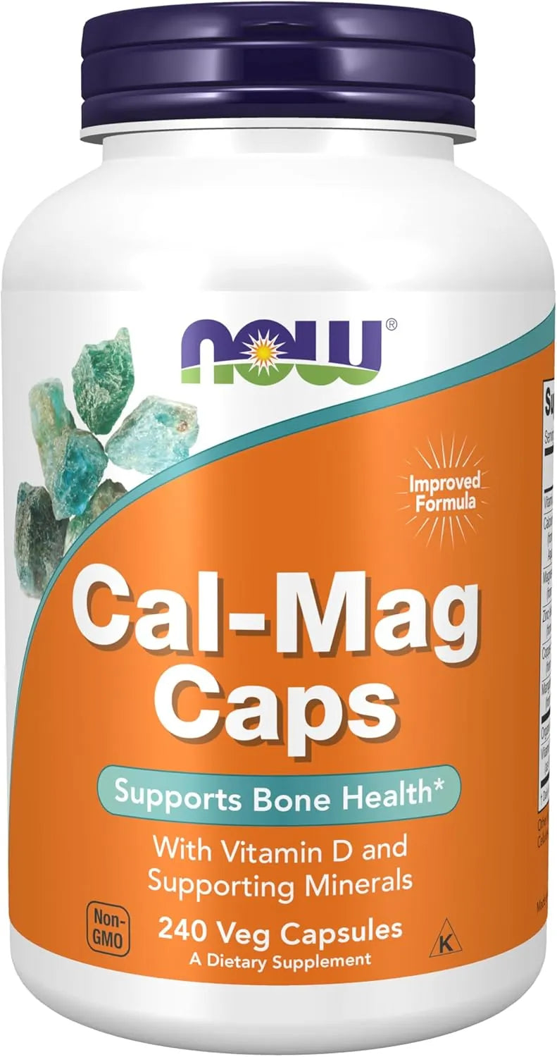 NOW SUPPLEMENTS - NOW Supplements Cal-Mag with Zinc Copper Manganese and Vitamin D 240 Capsulas - The Red Vitamin MX - Suplementos Alimenticios - {{ shop.shopifyCountryName }}