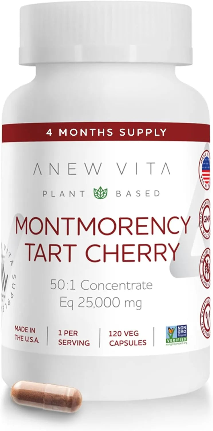 ANEW VITA - Anew Vita Montmorency Tart Cherry 120 Capsulas - The Red Vitamin MX - Suplementos Alimenticios - {{ shop.shopifyCountryName }}