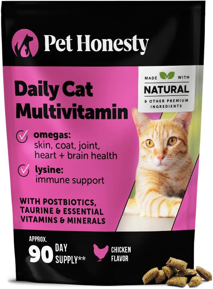 Pet Honesty Cat Multivitamin Crunchy & Creamy Chews 90 Masticables