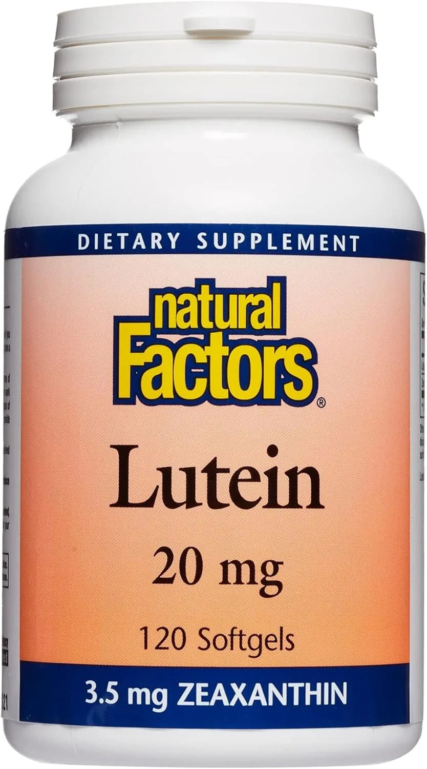 NATURAL FACTORS - Natural Factors Lutein 20Mg. 120 Capsulas Blandas - The Red Vitamin MX - Suplementos Alimenticios - {{ shop.shopifyCountryName }}