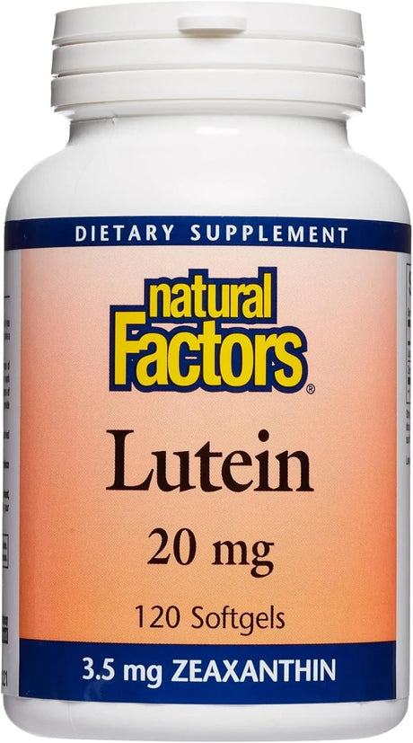 NATURAL FACTORS - Natural Factors Lutein 20Mg. 120 Capsulas Blandas - The Red Vitamin MX - Suplementos Alimenticios - {{ shop.shopifyCountryName }}