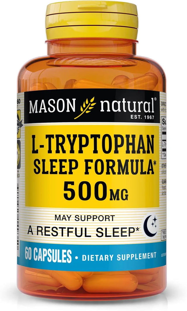 MASON NATURAL - MASON NATURAL L-Tryptophan Sleep Formula 500Mg. 60 Capsulas - The Red Vitamin MX - Suplementos Alimenticios - {{ shop.shopifyCountryName }}