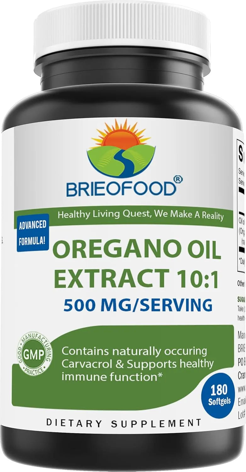 BRIEOFOOD - Brieofood Oregano Oil 500Mg. 180 Capsulas Blandas - The Red Vitamin MX - Suplementos Alimenticios - {{ shop.shopifyCountryName }}
