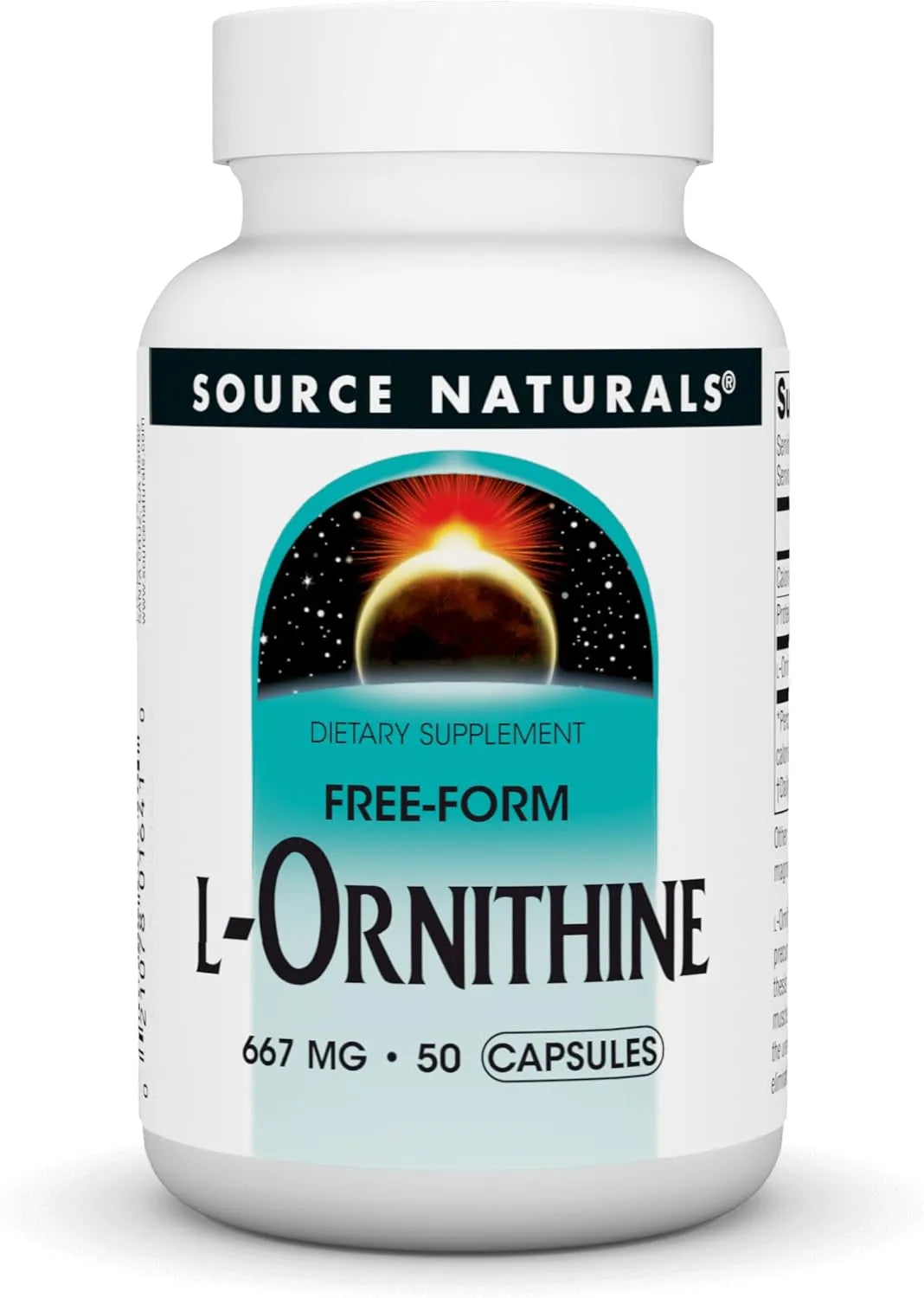 SOURCE NATURALS - Source Naturals L-Ornithine 667Mg. 50 Capsulas - The Red Vitamin MX - Suplementos Alimenticios - {{ shop.shopifyCountryName }}
