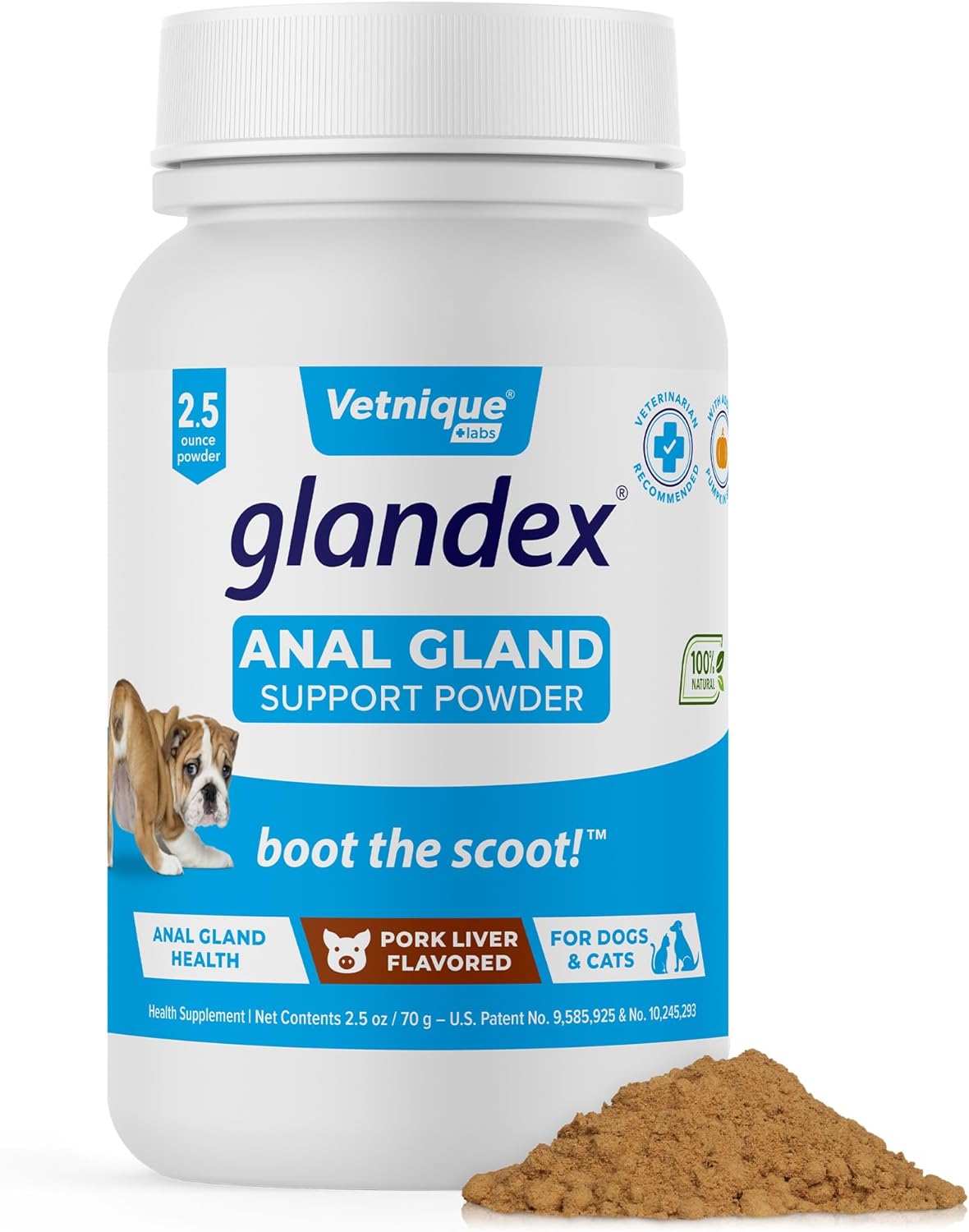 Vetnique Labs Glandex Dog Fiber Supplement Powder Pork Liver 70Gr.