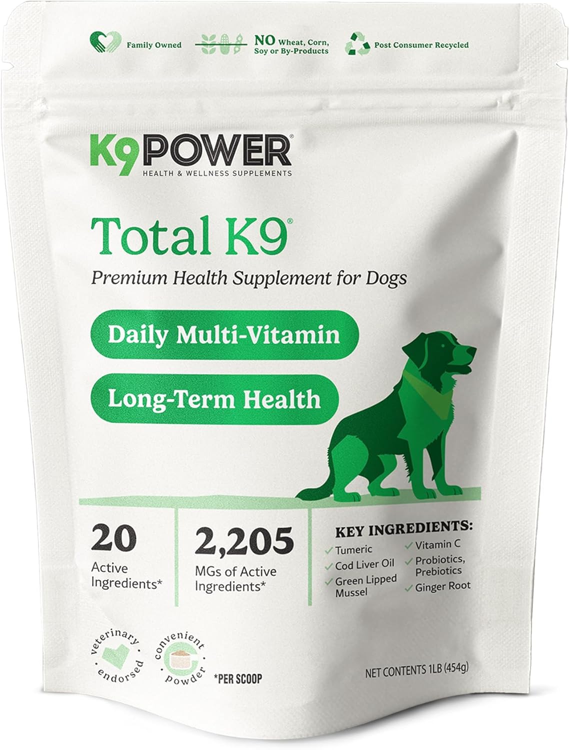 K9 Power Total K9 for Dogs 454Gr.