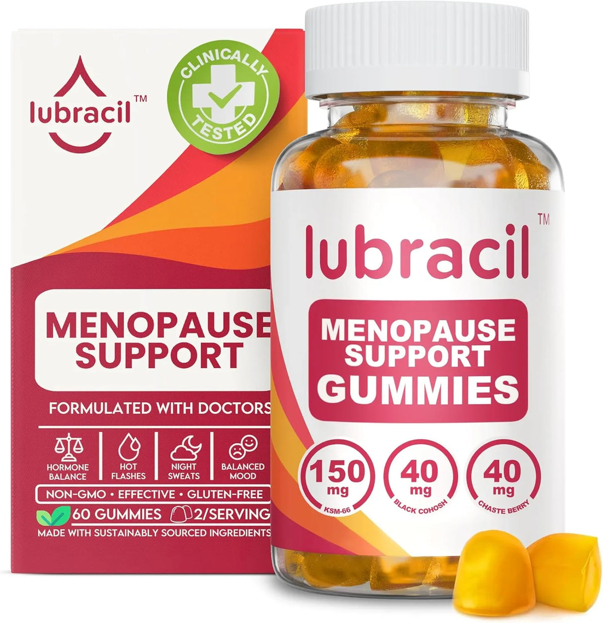 LUBRACIL - Lubracil Menopause Gummies for Women 60 Gomitas - The Red Vitamin MX - Suplementos Alimenticios - {{ shop.shopifyCountryName }}