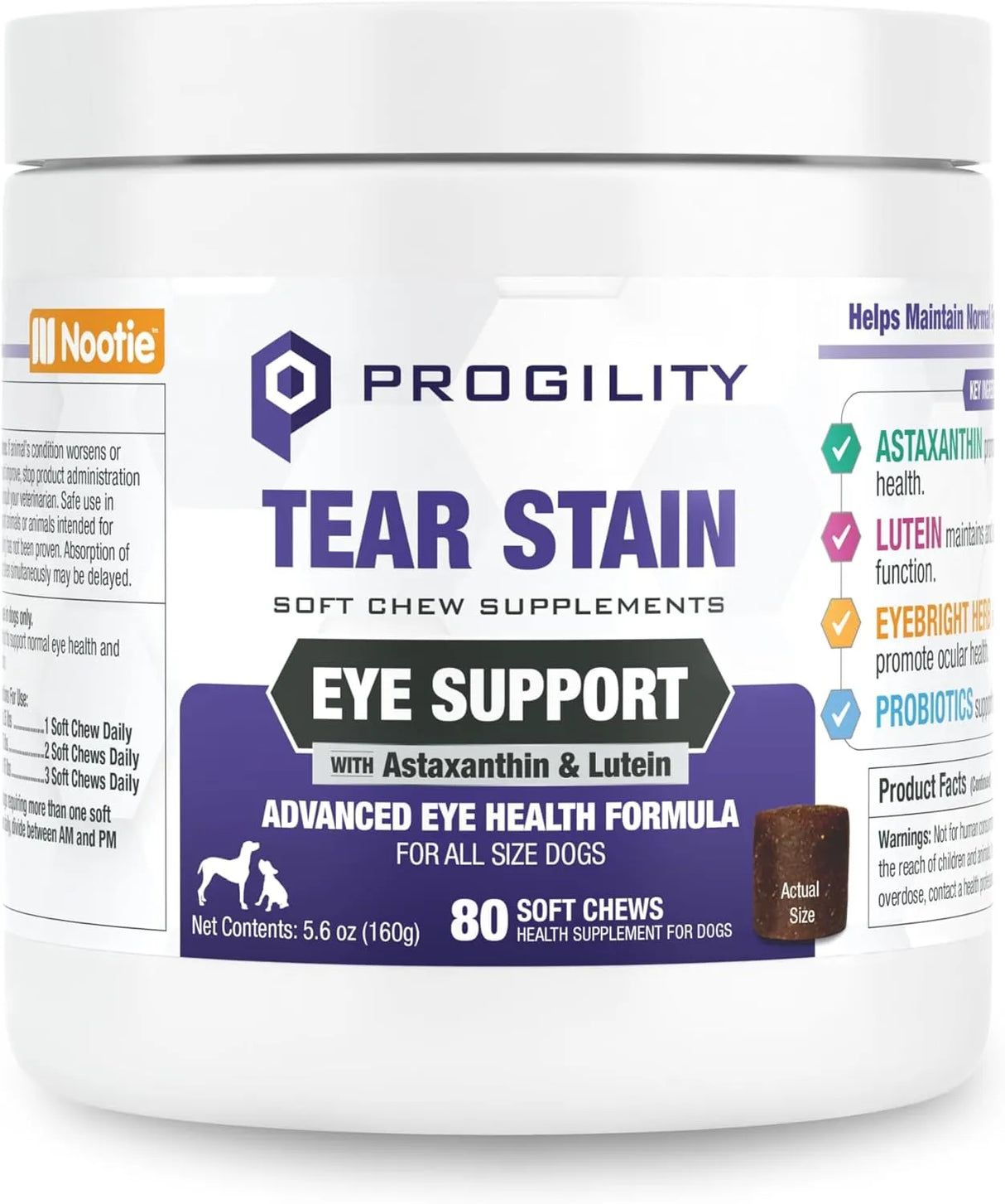 NOOTIE - Nootie Progility Tear Stain Supplement for Dogs 80 Masticables - The Red Vitamin MX - Cuidado De Los Ojos De Los Perros - {{ shop.shopifyCountryName }}
