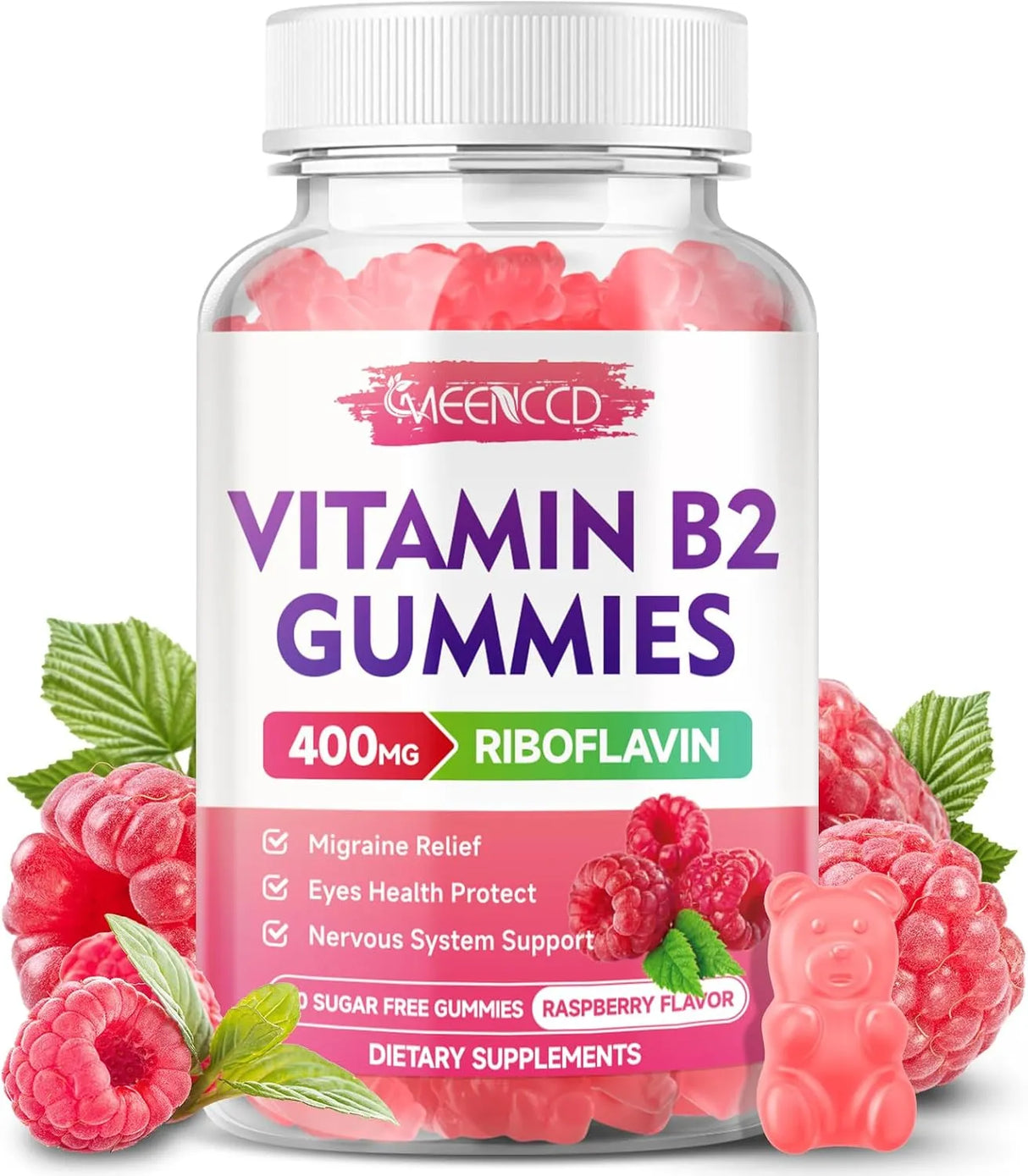 MEENCCD - MEENCCD Vitamin B2 Gummies 400Mg. 60 Gomitas - The Red Vitamin MX - Suplementos Alimenticios - {{ shop.shopifyCountryName }}