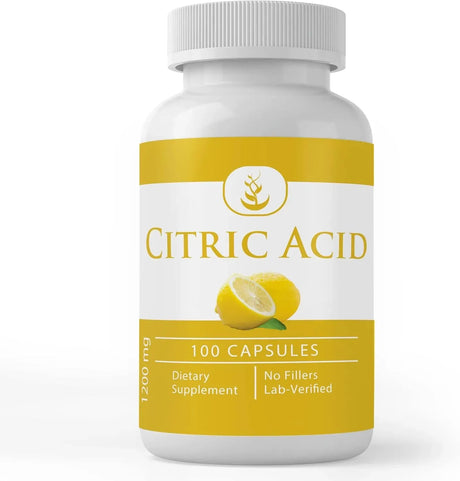 PURE ORIGINAL INGREDIENTS - Pure Original Ingredients Citric Acid 100 Capsulas - The Red Vitamin MX - Suplementos Alimenticios - {{ shop.shopifyCountryName }}