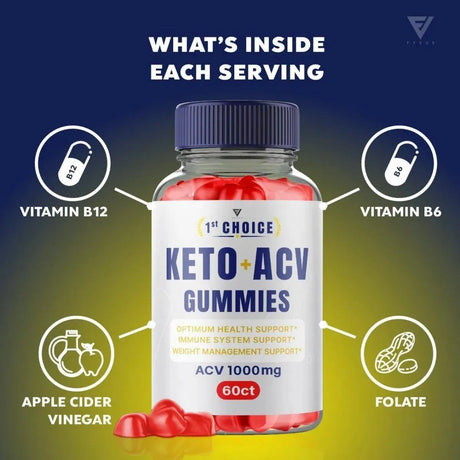 1ST CHOICE - 1st Choice Keto ACV Gummies Weight Loss 60 Gomitas - The Red Vitamin MX - Suplementos Alimenticios - {{ shop.shopifyCountryName }}