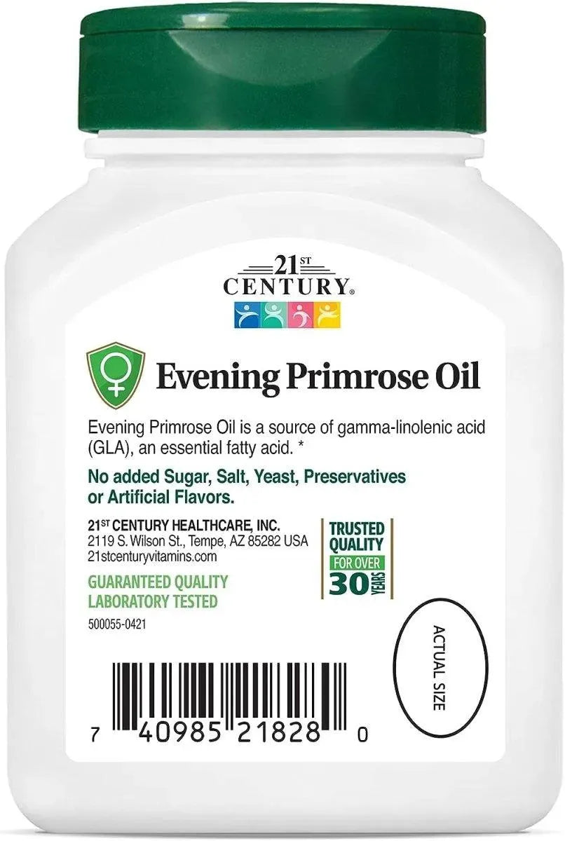 21ST CENTURY - 21st Century Evening Primrose Oil Softgels 60 Capsulas Blandas - The Red Vitamin MX - Suplementos Alimenticios - {{ shop.shopifyCountryName }}