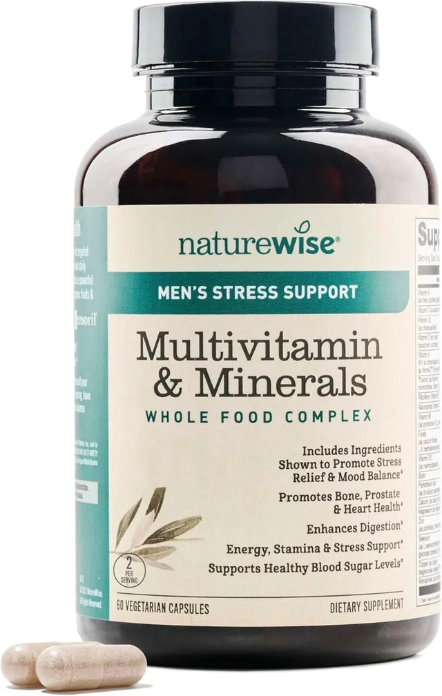 NATUREWISE - Naturewise NatureWise Multivitamin for Men + Stress Support + Fulvic Ionic Minerals + Probiotics for Immunity 60 Capsulas - The Red Vitamin MX - Suplementos Alimenticios - {{ shop.shopifyCountryName }}