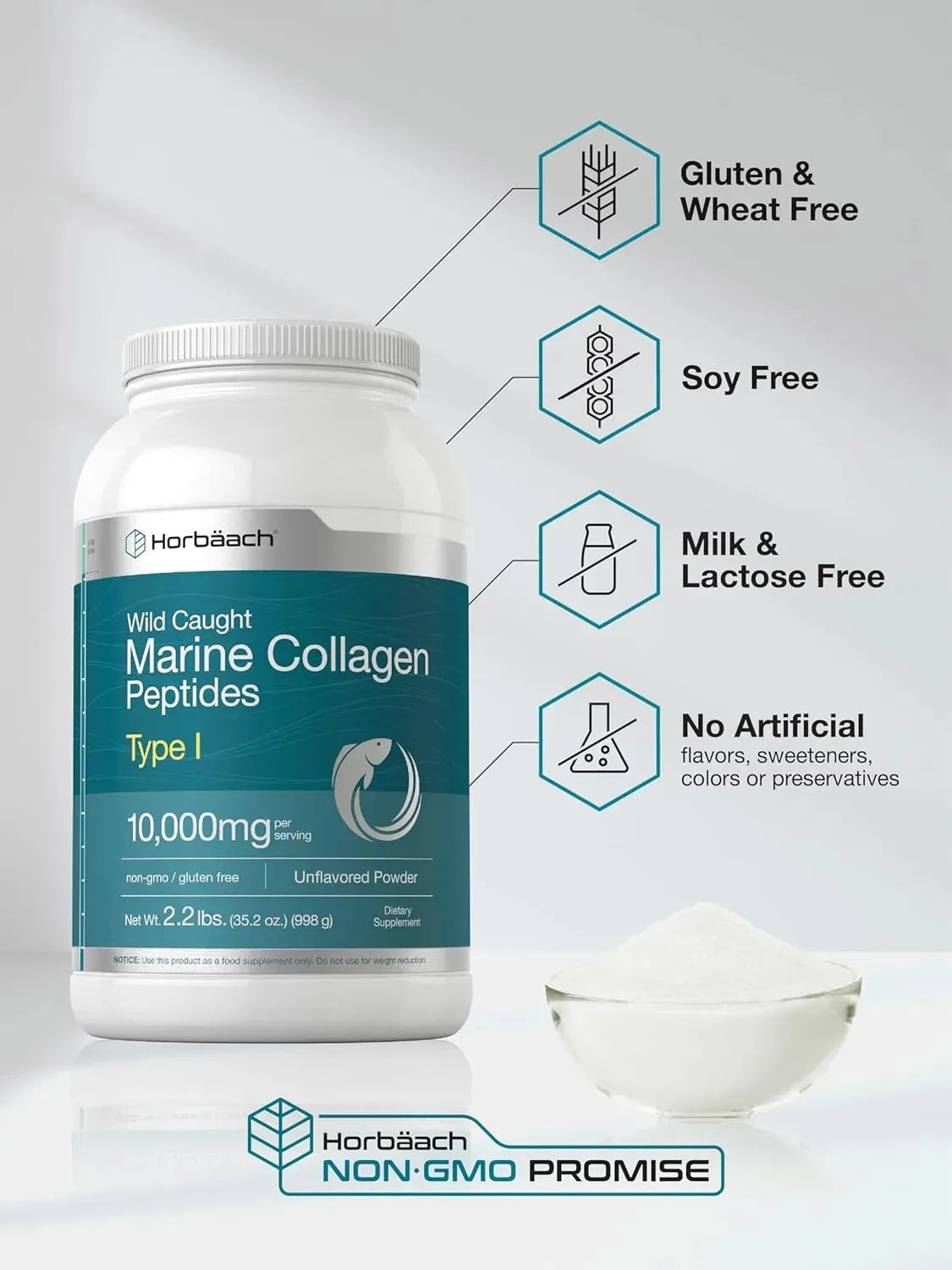 HORBAACH - Horbaach Marine Collagen Powder 998Gr. - The Red Vitamin MX - Suplementos Alimenticios - {{ shop.shopifyCountryName }}