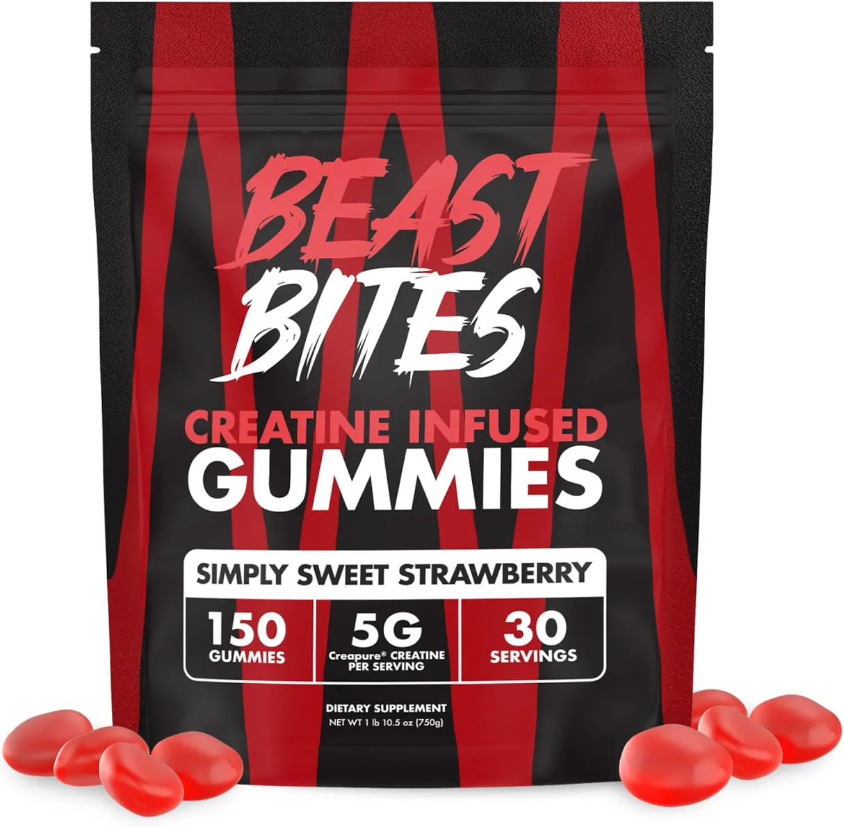 BEAST BITES - BEAST BITES Creatine Bites 5g Creatine Monohydrate Strawberry 30 Gomitas - The Red Vitamin MX - Suplementos Alimenticios - {{ shop.shopifyCountryName }}