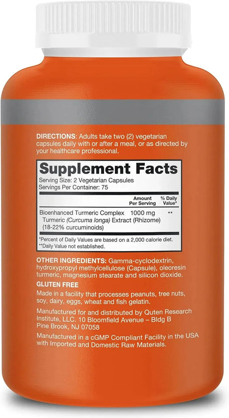 QUNOL - Qunol Turmeric Curcumin Supplement 1000Mg. 150 Capsulas - The Red Vitamin MX - Suplementos Alimenticios - {{ shop.shopifyCountryName }}