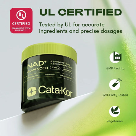 CATA-KOR - Cata-Kor NAD Liposomal NAD Supplement w/Resveratrol Nueva Imagen 60 Capsulas - The Red Vitamin MX - Suplementos Alimenticios - {{ shop.shopifyCountryName }}