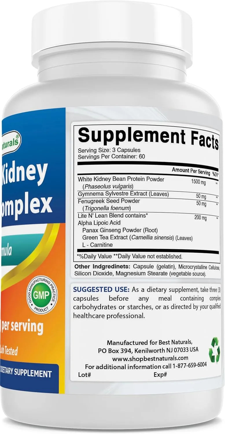 BEST NATURALS - Best Naturals White Kidney Bean Complex 1800Mg. 180 Capsulas - The Red Vitamin MX - Suplementos Alimenticios - {{ shop.shopifyCountryName }}