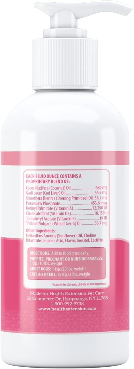 Health Extension Skin & Coat Supplement for Dogs 16 Oz.