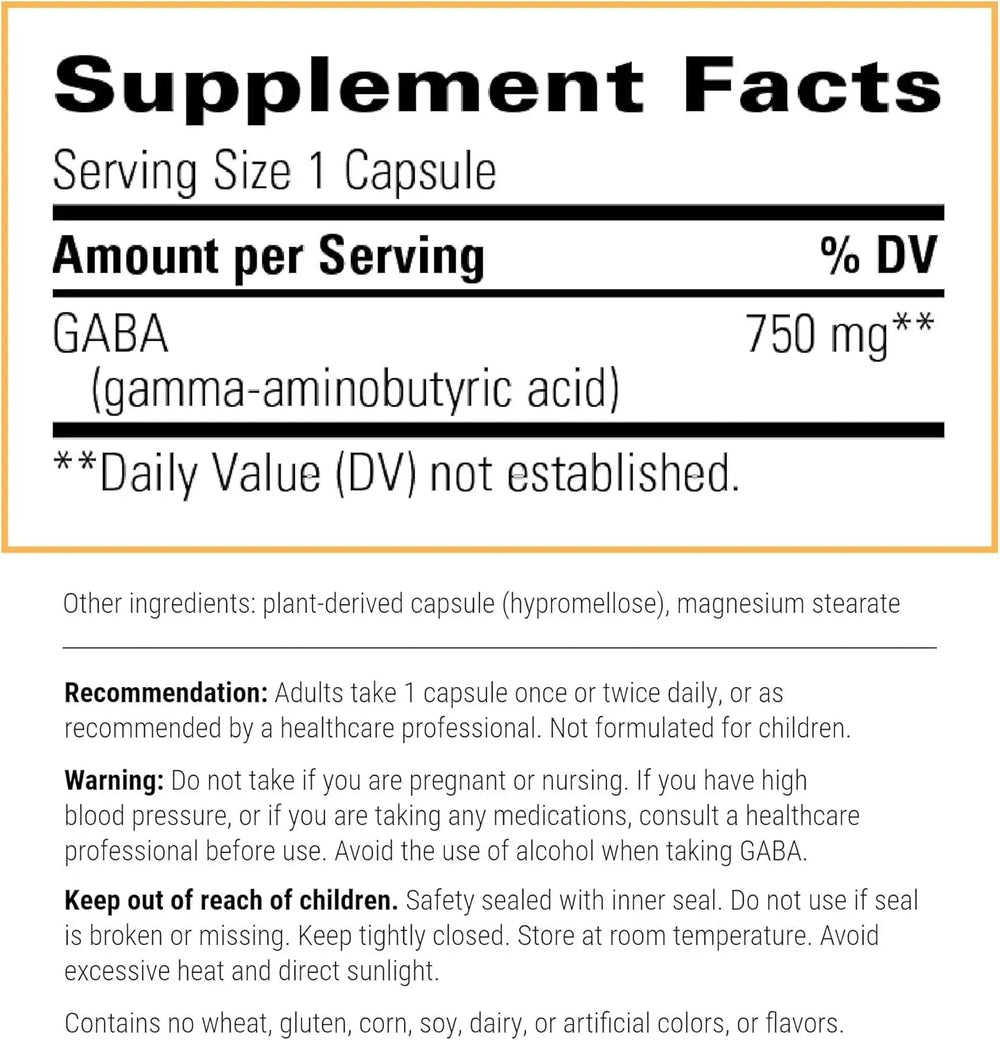 INTEGRATIVE THERAPEUTICS - Integrative Therapeutics GABA 750Mg. 60 Capsulas - The Red Vitamin MX - Suplementos Alimenticios - {{ shop.shopifyCountryName }}