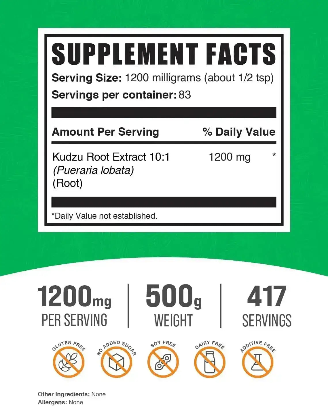 BULK SUPPLEMENTS - Bulk Supplements Kudzu Root Extract Powder 500Gr. - The Red Vitamin MX - Suplementos Alimenticios - {{ shop.shopifyCountryName }}