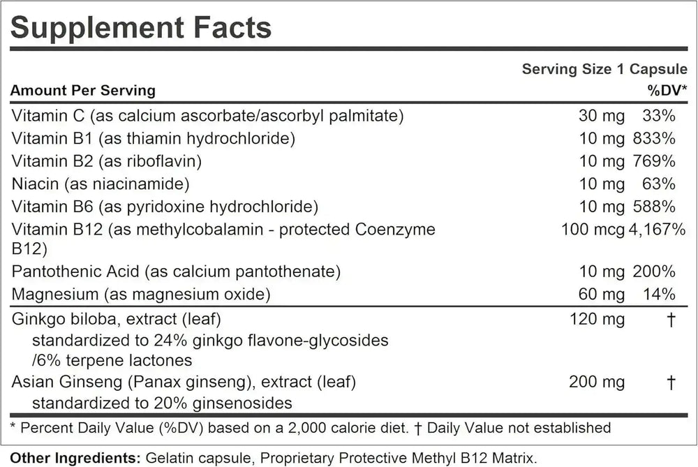 ANDREW LESSMAN - ANDREW LESSMAN Ginkgo 120 Plus Ginseng 200 60 Capsulas - The Red Vitamin MX - Suplementos Alimenticios - {{ shop.shopifyCountryName }}