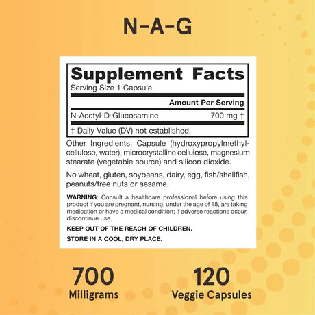 JARROW FORMULAS - Jarrow Formulas N-A-G 700Mg. 120 Capsulas - The Red Vitamin MX - Suplementos Alimenticios - {{ shop.shopifyCountryName }}