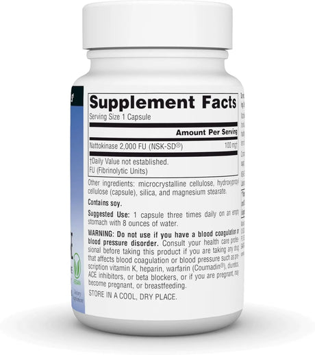 SOURCE NATURALS - Source Naturals NSK-SD Nattokinase 100Mg. 60 Capsulas - The Red Vitamin MX - Suplementos Alimenticios - {{ shop.shopifyCountryName }}