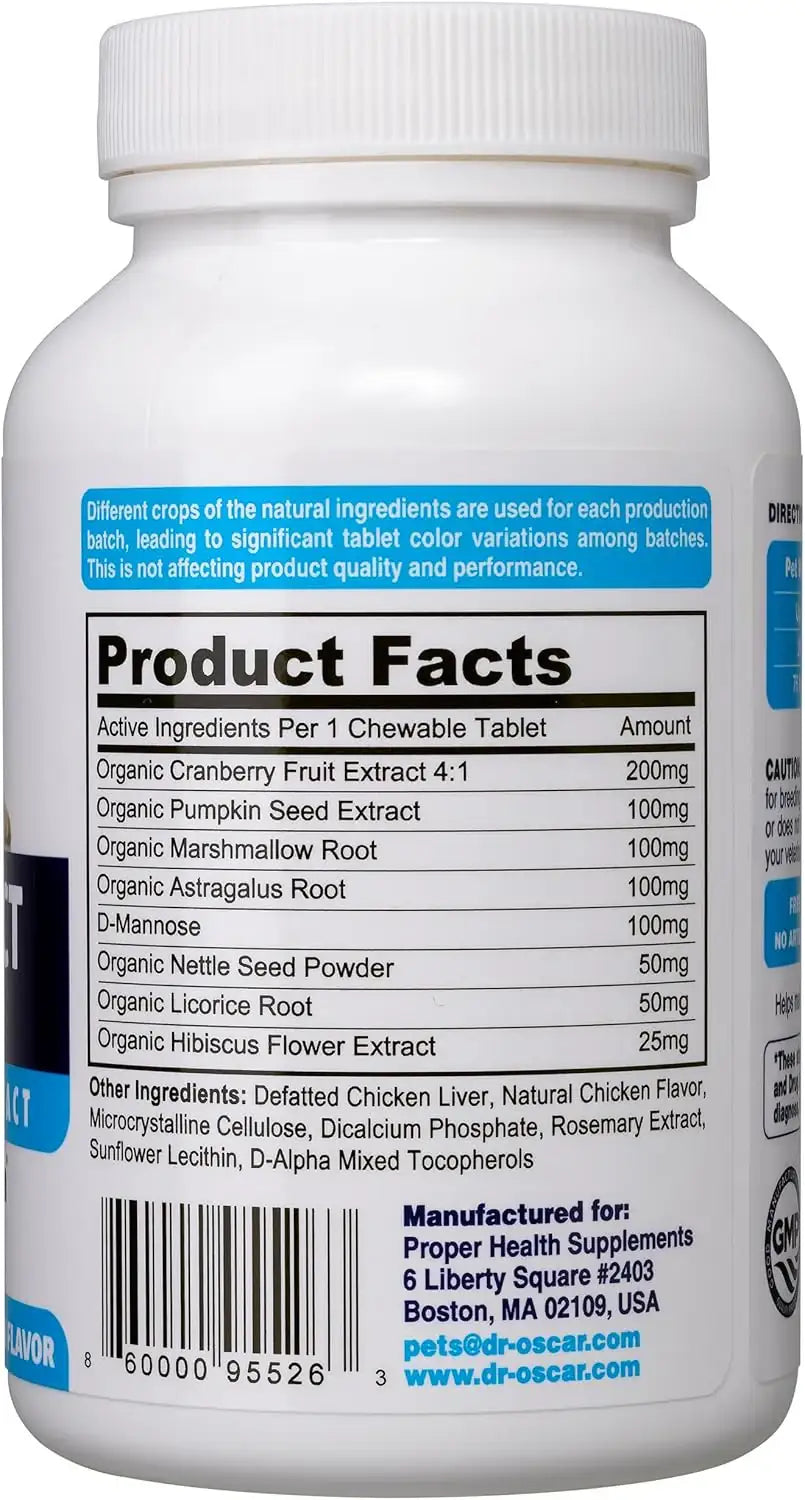 DR. OSCAR - Dr. Oscar Dog UTI Treatment Chicken Flavor 90 Tabletas - The Red Vitamin MX - Salud De Tracto Urinario Para Perros - {{ shop.shopifyCountryName }}