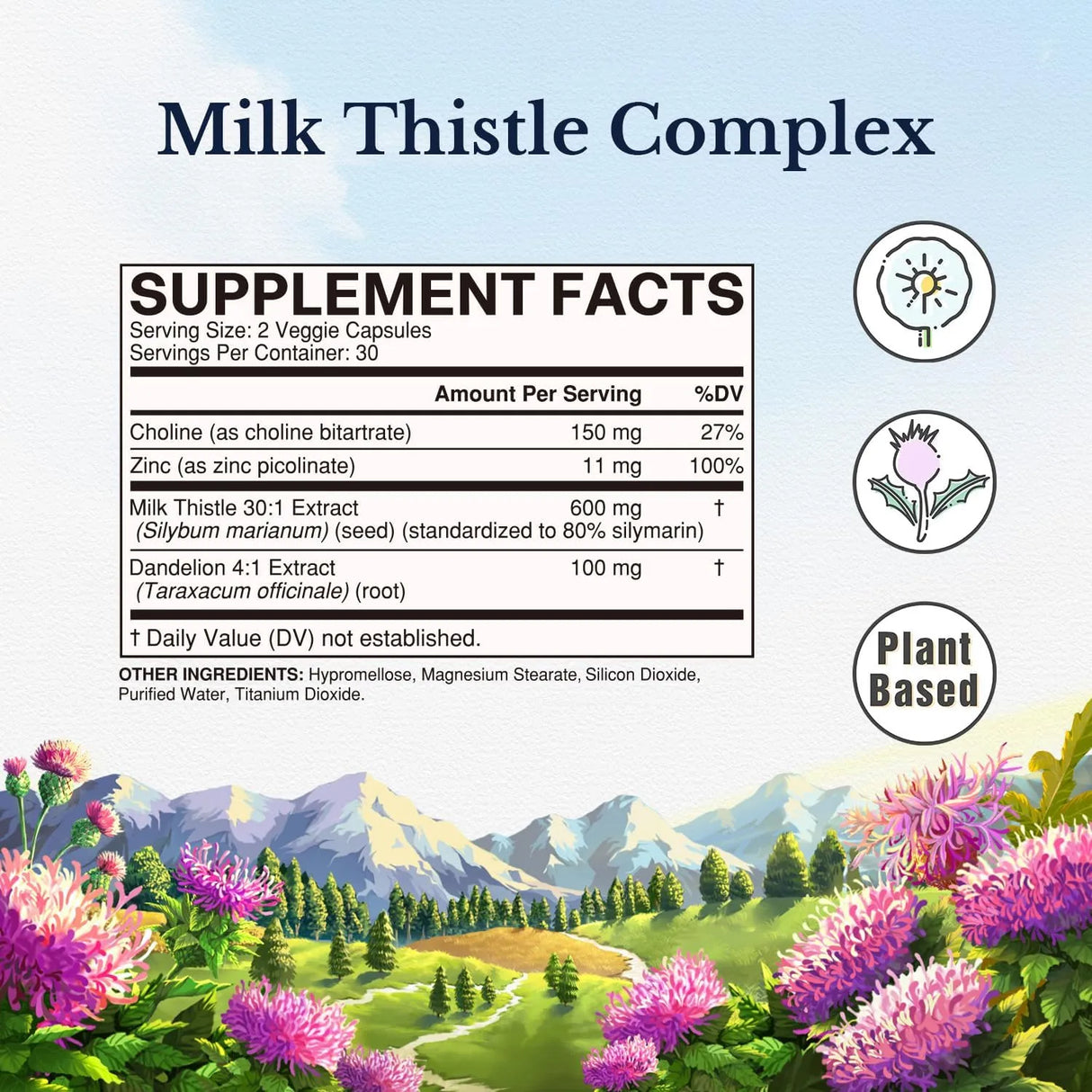 VITALITOWN - Vitalitown Milk Thistle Complex 600Mg. 60 Capsulas - The Red Vitamin MX - Suplementos Alimenticios - {{ shop.shopifyCountryName }}