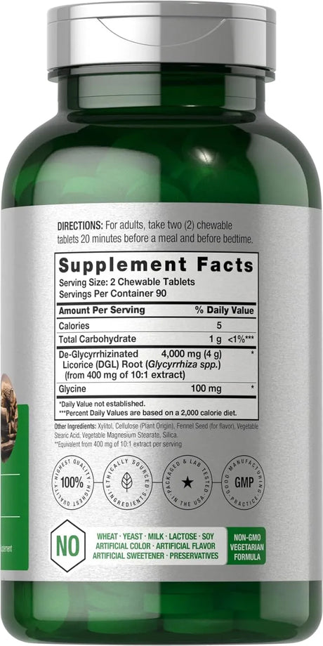 HORBAACH - Horbaach DGL Licorice 4000Mg. 180 Tabletas Masticables - The Red Vitamin MX - Suplementos Alimenticios - {{ shop.shopifyCountryName }}