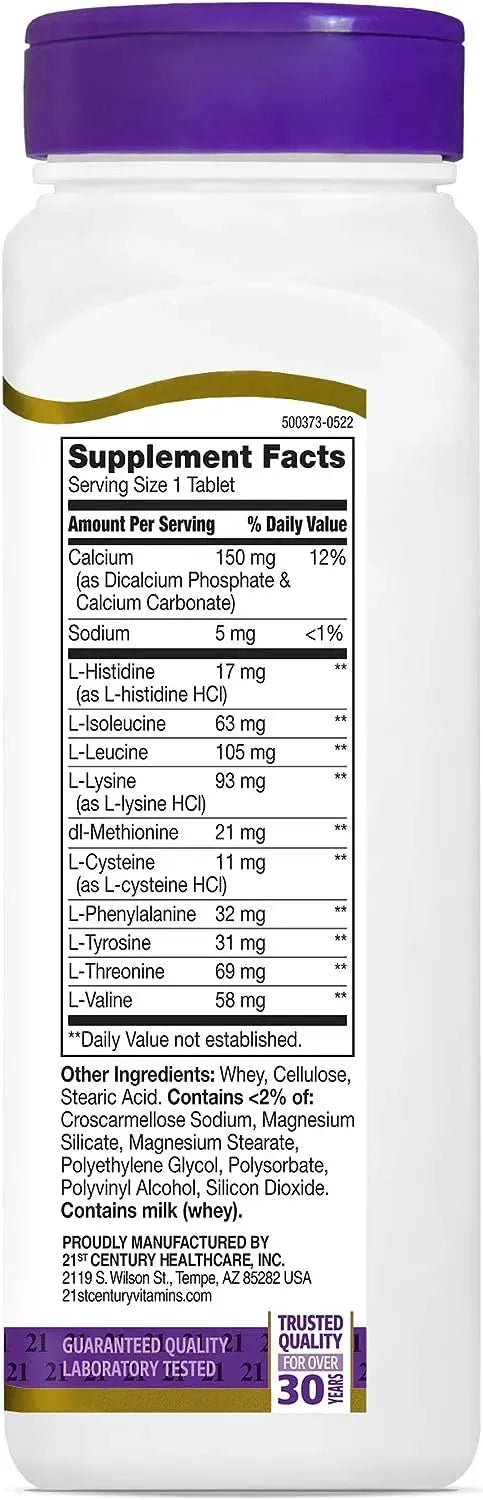 21ST CENTURY - 21st Century Daily Amino Acid 120 Tabletas - The Red Vitamin MX - Suplementos Alimenticios - {{ shop.shopifyCountryName }}