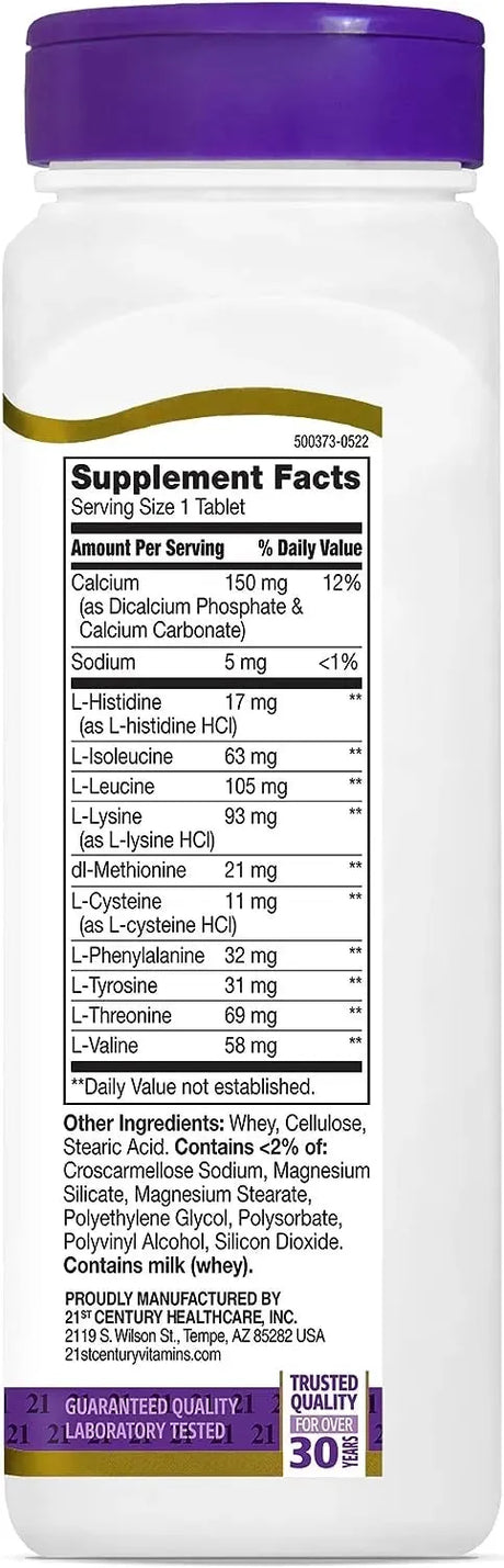 21ST CENTURY - 21st Century Daily Amino Acid 120 Tabletas - The Red Vitamin MX - Suplementos Alimenticios - {{ shop.shopifyCountryName }}