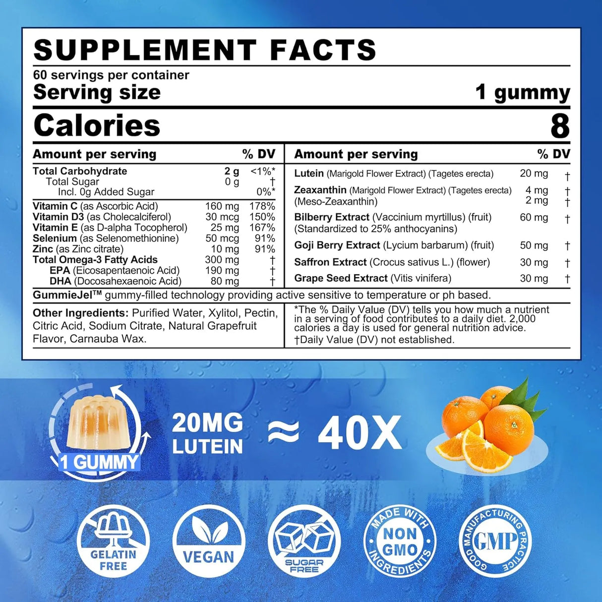 LILICARE - Lilicare Sugar Free Lutein and Zeaxanthin Gummies 60 Gomitas - The Red Vitamin MX - Suplementos Alimenticios - {{ shop.shopifyCountryName }}