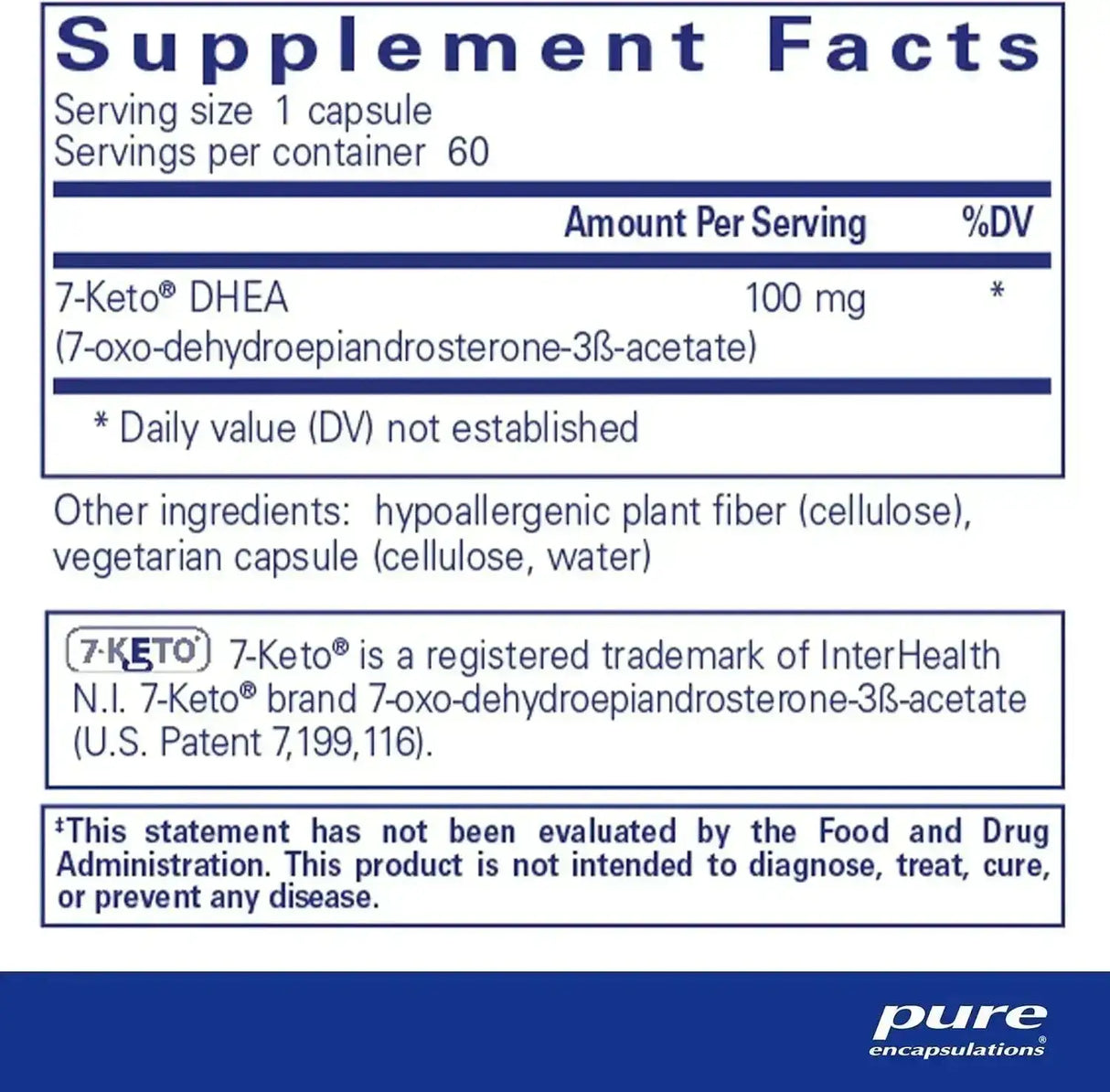 PURE ENCAPSULATIONS - Pure Encapsulations 7-Keto DHEA 100Mg. 60 Capsulas - The Red Vitamin MX - Suplementos Alimenticios - {{ shop.shopifyCountryName }}