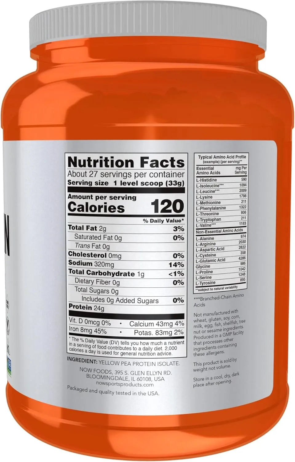 NOW SUPPLEMENTS - NOW Foods Sports Nutrition Pea Protein Unflavored 907Gr. - The Red Vitamin MX - Suplementos Alimenticios - {{ shop.shopifyCountryName }}