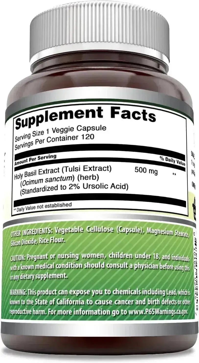 AMAZING FORMULAS - Amazing Formulas Holy Basil 500Mg. 120 Capsulas - The Red Vitamin MX - Suplementos Alimenticios - {{ shop.shopifyCountryName }}