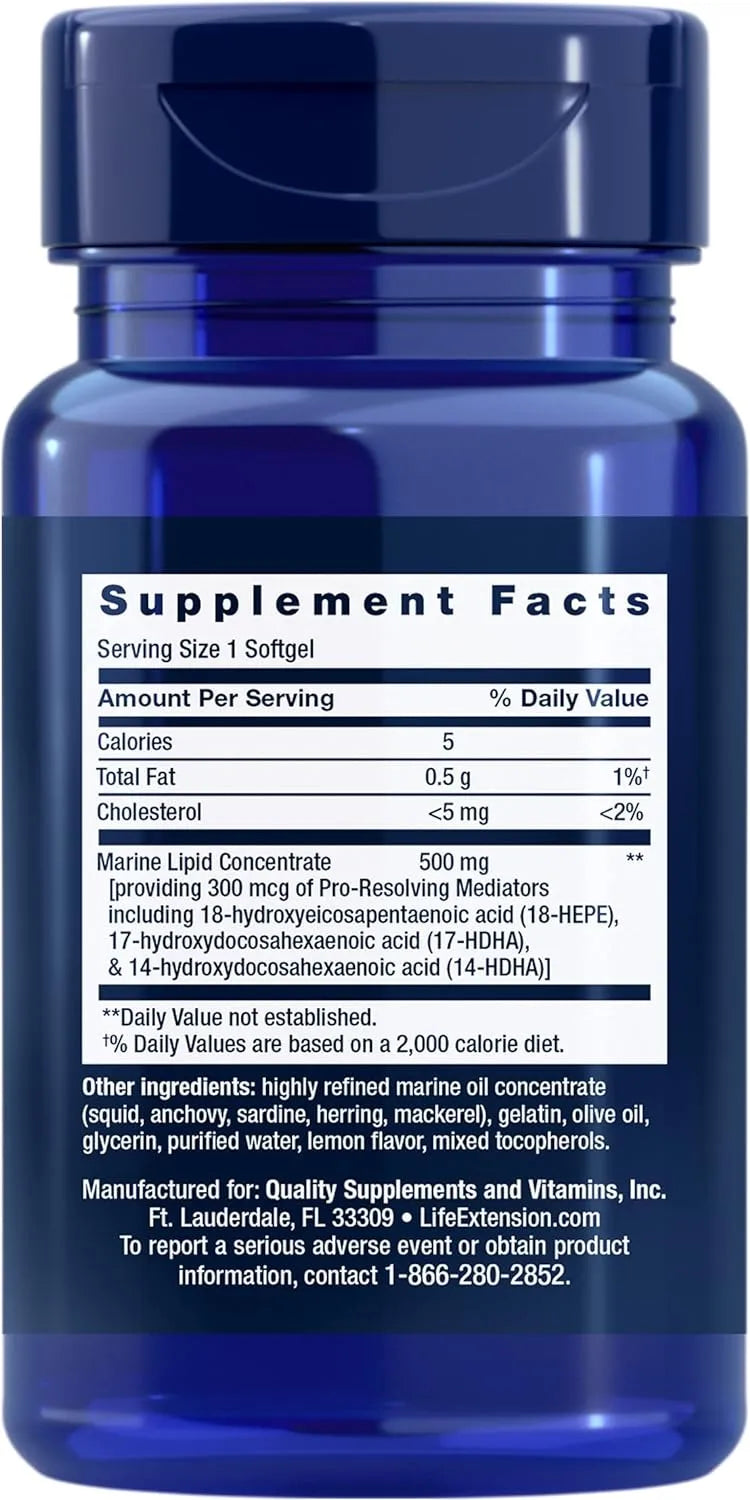 LIFE EXTENSION - Life Extension Pro-Resolving Mediators 30 Capsulas Blandas - The Red Vitamin MX - Suplementos Alimenticios - {{ shop.shopifyCountryName }}