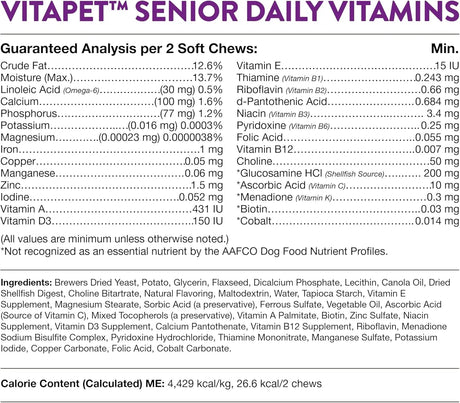 NATURVET - NaturVet VitaPet Senior Daily Vitamin Dog 120 Masticables - The Red Vitamin MX - Multivitamínicos Para Perros - {{ shop.shopifyCountryName }}