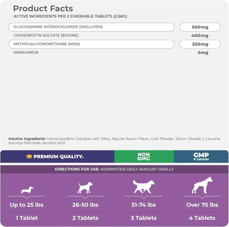 COCO AND LUNA - Coco and Luna Hip & Joint Supplement for Dogs 120 Tabletas Masticables - The Red Vitamin MX - Cuidado De Cadera Y Articulaciones Para Perros - {{ shop.shopifyCountryName }}