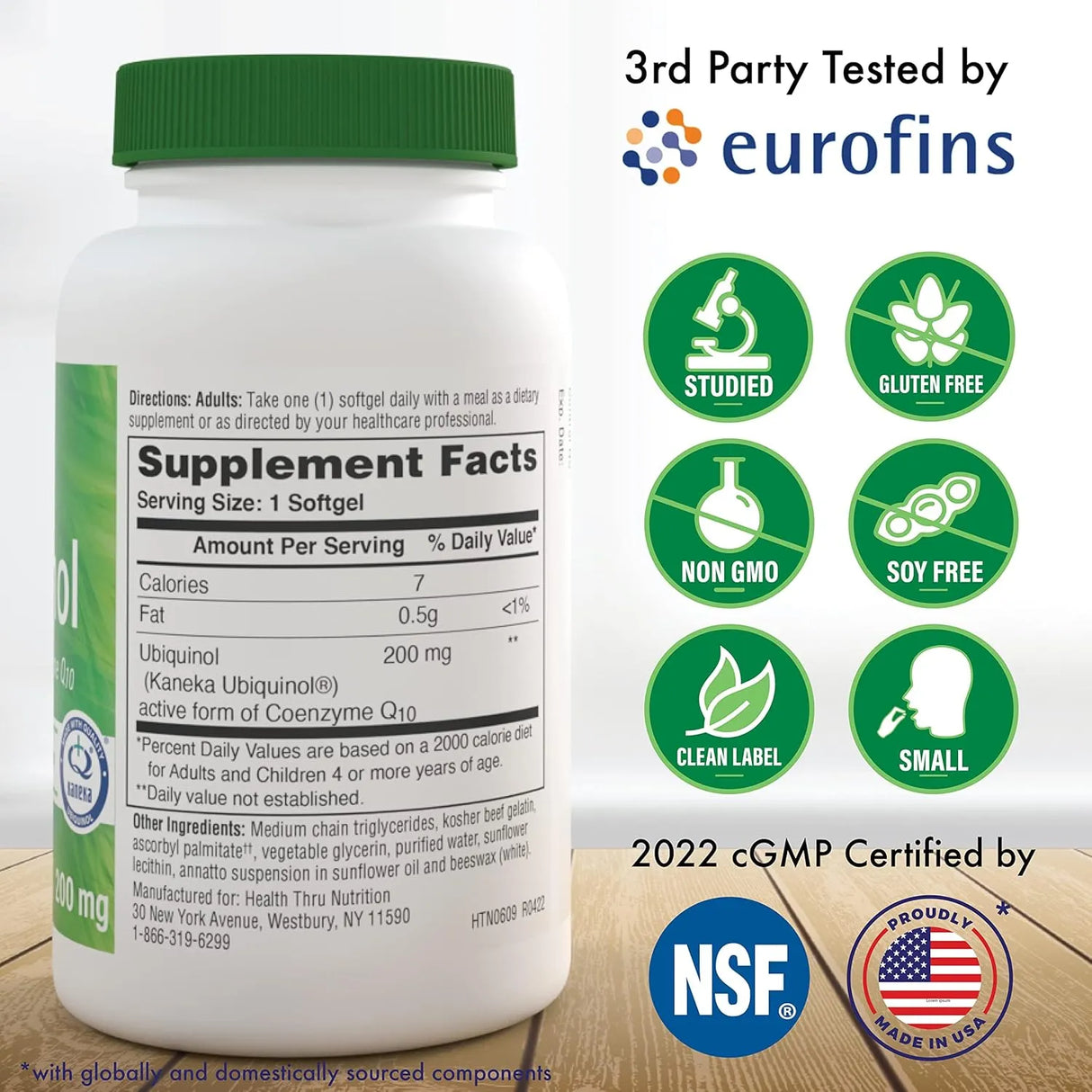 HEALTH THRU NUTRITION - Health Thru Nutrition Ubiquinol 200Mg. 30 Capsulas Blandas - The Red Vitamin MX - Suplementos Alimenticios - {{ shop.shopifyCountryName }}